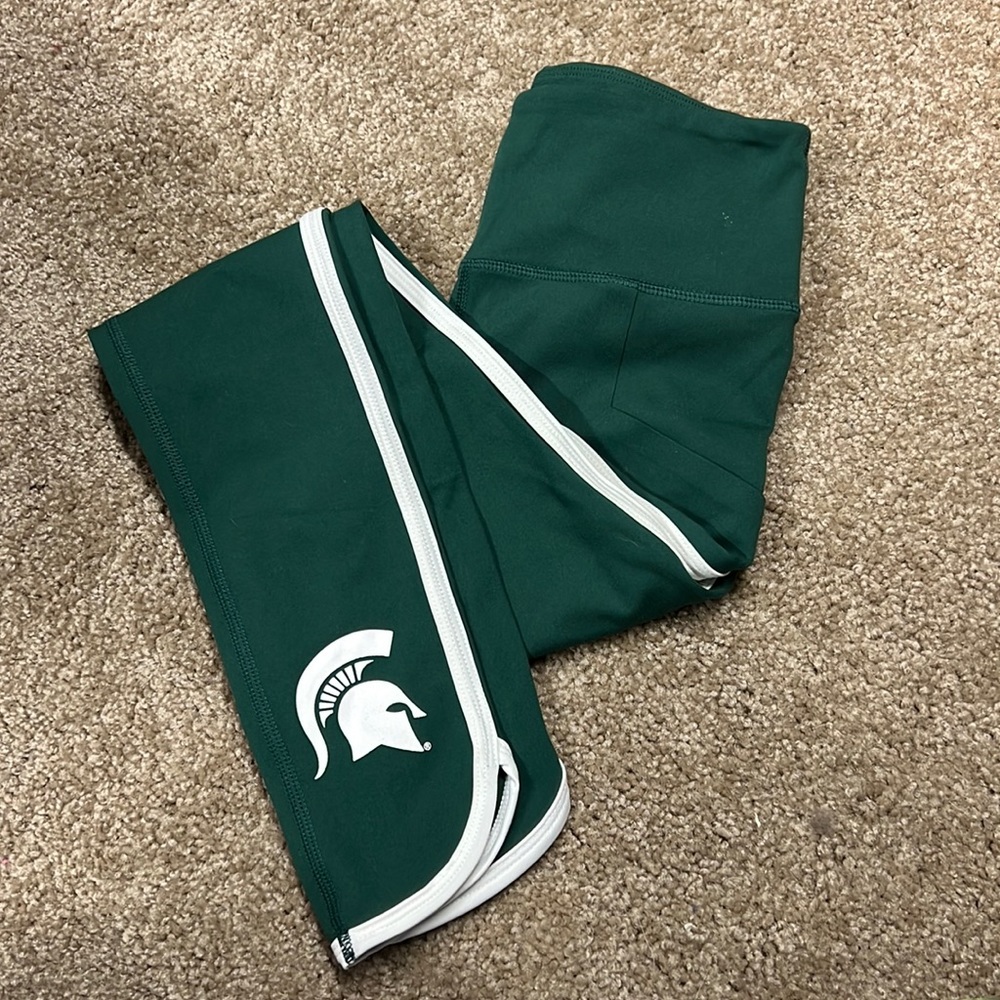 Michigan State leggings